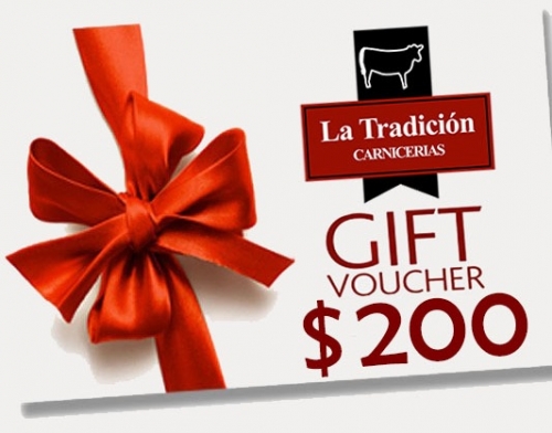 VOUCHER  $200 LA TRADICION CARNICERIAS