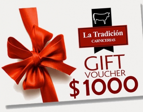 VOUCHER  $1000 LA TRADICION CARNICERIAS