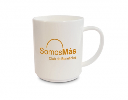 TAZA RECTA APILABLE PLASTICA CLUB SOMOS MAS